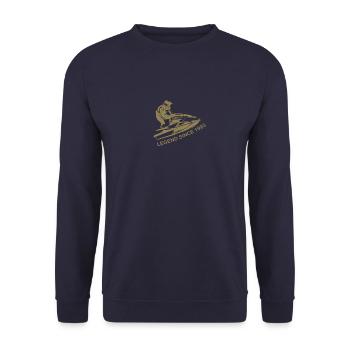 Jet Ski Legende 1993 Geburtstag - Unisex Pullover - Navy - Vorne - Alina (178cm) & Michal (187cm)