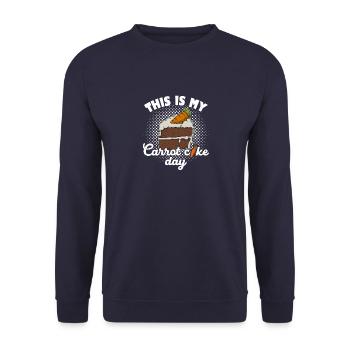 Recette de gâteau Boulangerie Confiserie Karroten - Sweat-shirt Unisexe - marine - Devant - Alina (178cm) & Michal (187cm)