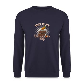 Recette de gâteau Boulangerie Confiserie Karroten - Sweat-shirt Unisexe - marine - Devant - Alina (178cm) & Michal (187cm)