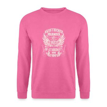 Guitarists Birthday Born 1923 100 years - Unisex Sweatshirt - pink - Front
