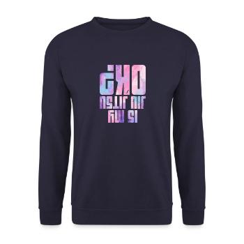 Filles BJJ Brésil Jiu Jitsu Arts Martiaux - Sweat-shirt Unisexe - marine - Devant - Alina (178cm) & Michal (187cm)