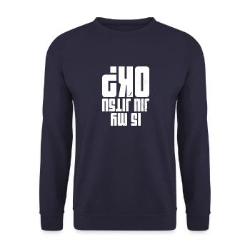 Filles BJJ Brésil Jiu Jitsu Arts Martiaux - Sweat-shirt Unisexe - marine - Devant - Alina (178cm) & Michal (187cm)