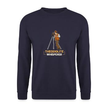 Geodesy Geomatics Surveyor Profession Saying - Unisex Sweatshirt - navy - Front - Alina (178cm) & Michal (187cm)
