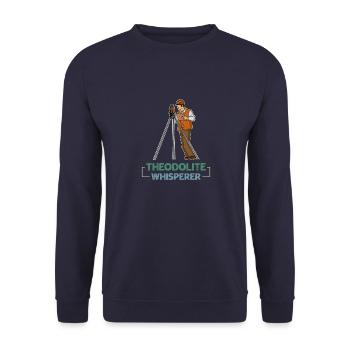 Geodesy Geomatics Surveyor Profession Saying - Unisex Sweatshirt - navy - Front - Alina (178cm) & Michal (187cm)