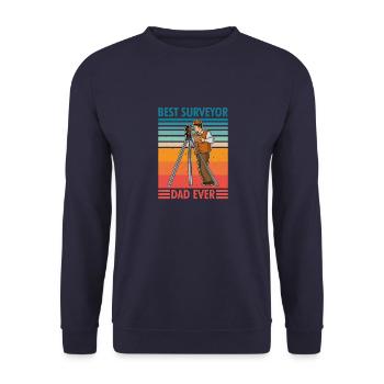 Surveyor Geodesy Profession Saying - Unisex Sweatshirt - navy - Front - Alina (178cm) & Michal (187cm)