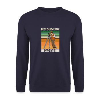 Surveyor Geodesy Profession Saying - Unisex Sweatshirt - navy - Front - Alina (178cm) & Michal (187cm)