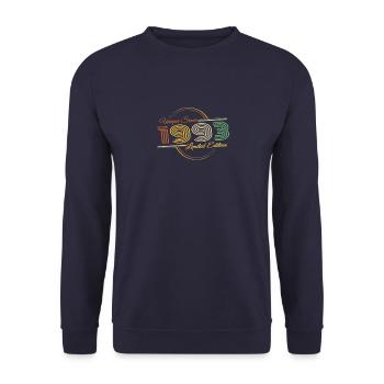 Unique since vintage 1993 sayings - Unisex Sweatshirt - navy - Front - Alina (178cm) & Michal (187cm)