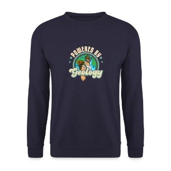 Geology mountains stones geologist hammer saying - Unisex Sweatshirt - navy - Front - Alina (178cm) & Michal (187cm)