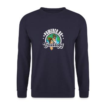 Geology Mountains Stones Geologist Hammer Saying - Unisex Sweatshirt - navy - Front - Alina (178cm) & Michal (187cm)