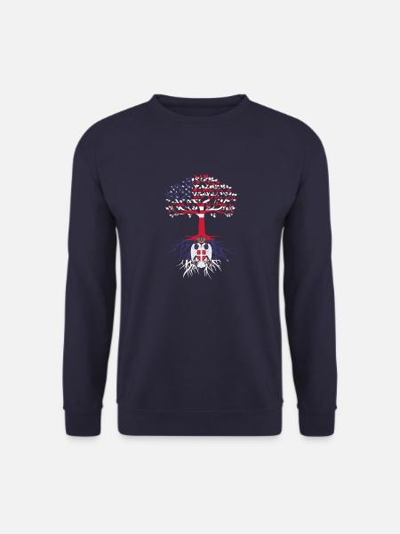 Serbia Serbian Serbian Srbija Yugoslavija Belgrade - Unisex Pullover - Navy