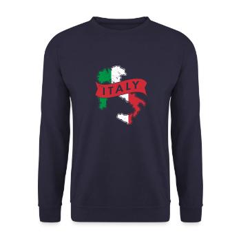 Italie Accueil Origine nationale Italiens - Sweat-shirt Unisexe - marine - Devant - Alina (178cm) & Michal (187cm)