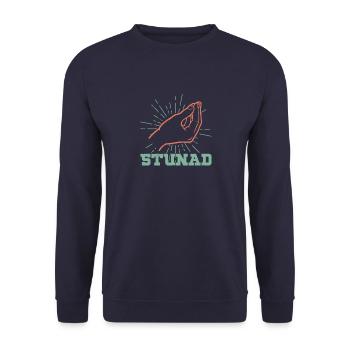 Origine italienne Italie Drapeau Patrie - Sweat-shirt Unisexe - marine - Devant - Alina (178cm) & Michal (187cm)