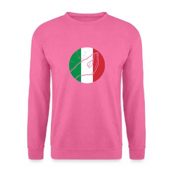 Italien Herkunft Nationalfarben Italienisch - Unisex Pullover - Pink - Vorne