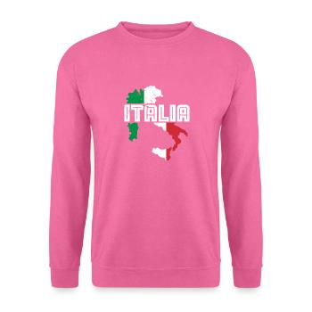 Italien Italienisch Flagge Nationalfarben - Unisex Pullover - Pink - Vorne