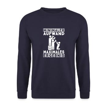 Maximales Ergebnis Filmriss Biertrinker lustige - Unisex Pullover - Navy - Vorne - Alina (178cm) & Michal (187cm)