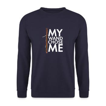 Fagott Klarinette Musik Musiker Orchester - Unisex Pullover - Navy - Vorne - Alina (178cm) & Michal (187cm)