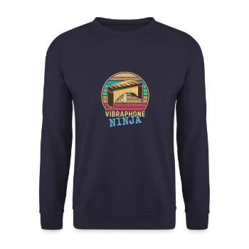 Vibraphone Musician Percussion Instrument Music - Unisex Sweatshirt - navy - Front - Alina (178cm) & Michal (187cm)