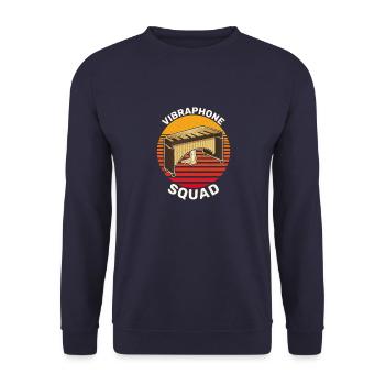 Musiker Musikschule Vibraphon Schlagzeug - Unisex Pullover - Navy - Vorne - Alina (178cm) & Michal (187cm)