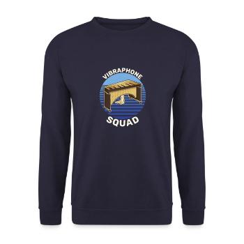 Musiker Musikschule Vibraphon Schlagzeug - Unisex Pullover - Navy - Vorne - Alina (178cm) & Michal (187cm)