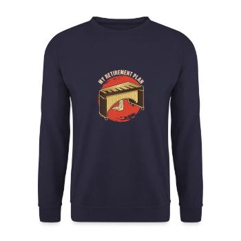 Schlaginstrument Musiker Vibraphon Musik - Unisex Pullover - Navy - Vorne - Alina (178cm) & Michal (187cm)