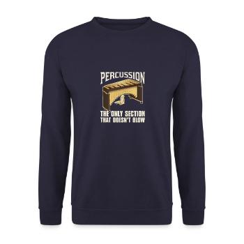 Musik Musiknoten Vibraphon Musiker Schule - Unisex Pullover - Navy - Vorne - Alina (178cm) & Michal (187cm)