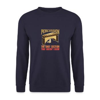 Musik Musiknoten Vibraphon Musiker Schule - Unisex Pullover - Navy - Vorne - Alina (178cm) & Michal (187cm)