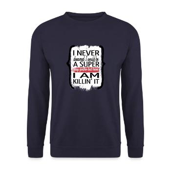 golfkids golf clubs funny boysgolf funnygolfquote - Unisex Sweatshirt - navy - Front - Alina (178cm) & Michal (187cm)