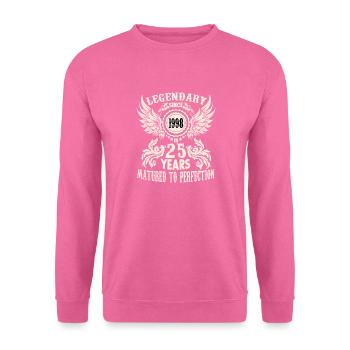 25 Jahre Geburtstag Ehrentag Wiegenfest Sprüche - Unisex Pullover - Pink - Vorne