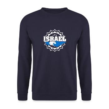 Origine Israël Moyen-Orient Voyage israélien - Sweat-shirt Unisexe - marine - Devant - Alina (178cm) & Michal (187cm)