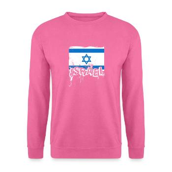 Israel Jerusalem Nationalfarben Judentum - Unisex Pullover - Pink - Vorne