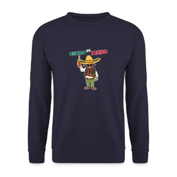 Celebration Bekleidung Cinco de Mayo Fiesta - Unisex Pullover - Navy - Vorne - Alina (178cm) & Michal (187cm)