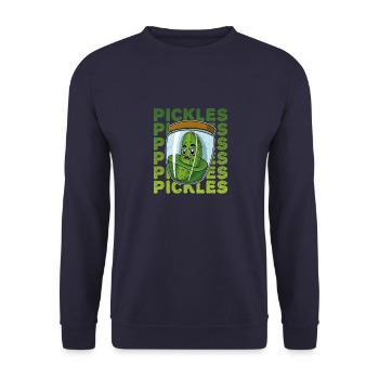 Gewürzgurken Spruch Glass Essen Küche Obst - Unisex Pullover - Navy - Vorne - Alina (178cm) & Michal (187cm)