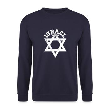 Étoile de David Israël Judaïsme israélien Orient - Sweat-shirt Unisexe - marine - Devant - Alina (178cm) & Michal (187cm)