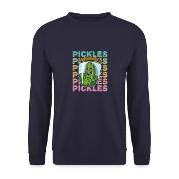 Gewürzgurken Spruch Glass Essen Küche Obst - Unisex Pullover - Navy - Vorne - Alina (178cm) & Michal (187cm)