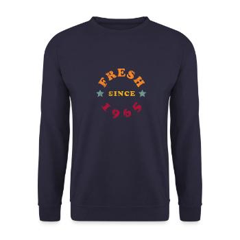 Millésime 1965 - Sweat-shirt Unisexe - marine - Devant - Alina (178cm) & Michal (187cm)