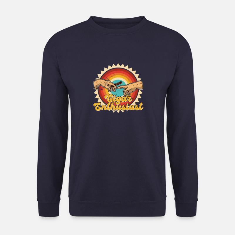 Fumer Cigare Cigare Tabac Fumer - Sweat-shirt Unisexe - marine