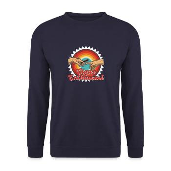 Smoking Smoking Cigar Cigar Tobacco Smoking - Unisex Sweatshirt - navy - Front - Alina (178cm) & Michal (187cm)