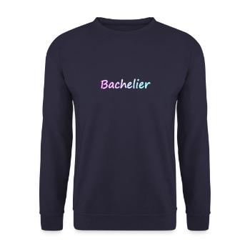 Cadeau BAC 2023 Bachelier Réussite baccalauréat - Sweat-shirt Unisexe - marine - Devant - Alina (178cm) & Michal (187cm)