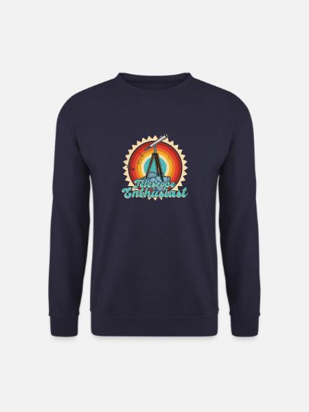 Stargazing Telescope Astronomers - Unisex Sweatshirt - navy