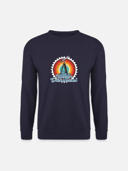 Stargazing Telescope Astronomers - Unisex Sweatshirt - navy