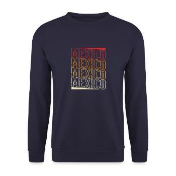 Mexiko Urlaub Tequila Reise Mexikanisch Spruch - Unisex Pullover - Navy - Vorne - Alina (178cm) & Michal (187cm)