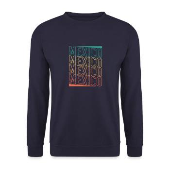 Mexiko Urlaub Tequila Reise Mexikanisch Spruch - Unisex Pullover - Navy - Vorne - Alina (178cm) & Michal (187cm)