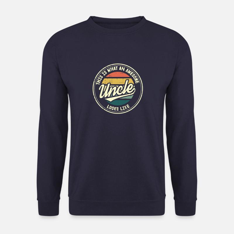 Bester Onkel Retro Patenonkel Geschenk - Unisex Pullover - Navy
