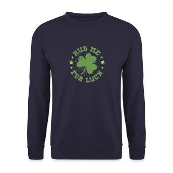 Ireland Irish Origin National colours Flag - Unisex Sweatshirt - navy - Front - Alina (178cm) & Michal (187cm)