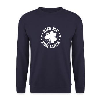 Ireland Irish Origin National colours Flag - Unisex Sweatshirt - navy - Front - Alina (178cm) & Michal (187cm)