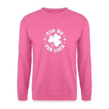 Irland Irisch Herkunft Landesfarben Fahne - Unisex Pullover - Pink - Vorne