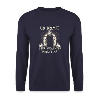 Deadlift Nordmann Athletes Athletes Vikings - Unisex Sweatshirt - navy - Front - Alina (178cm) & Michal (187cm)