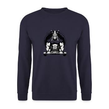 Deadlift Nordmann Athletes Athletes Vikings - Unisex Sweatshirt - navy - Front - Alina (178cm) & Michal (187cm)