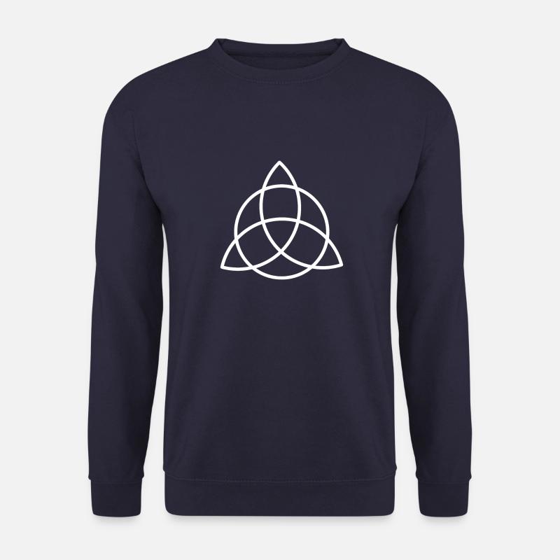 White Geometrix - Unisex Sweatshirt - navy