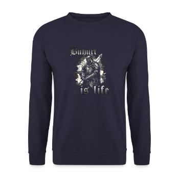 Buhurt Bouhourt Knight Compétition Guerrier Sport - Sweat-shirt Unisexe - marine - Devant - Alina (178cm) & Michal (187cm)